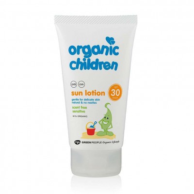 Green People Organic Children Scent Free Sun Lotion SPF30 150ml