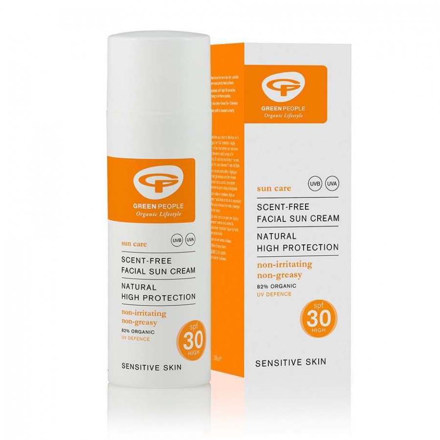 Green People Facial Sun Cream Scent Free SPF30 50ml