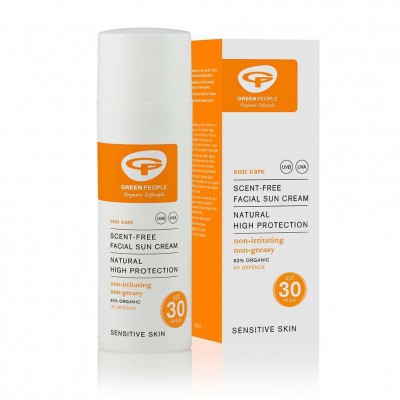 Green People Facial Sun Cream Scent Free SPF30 50ml