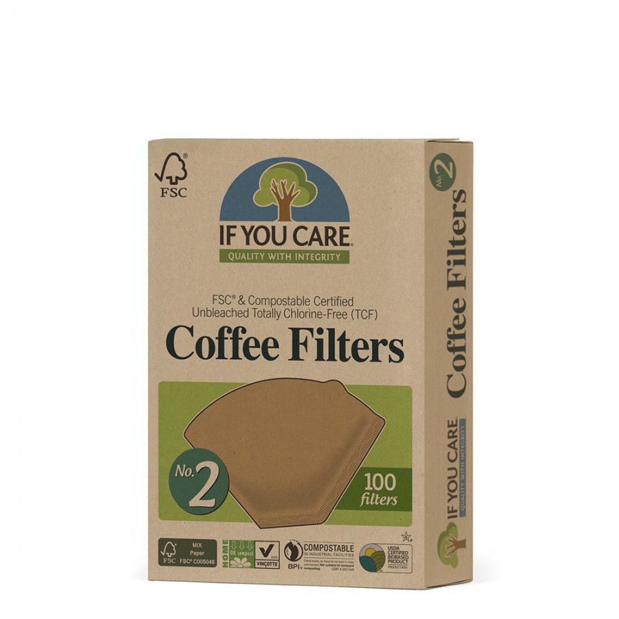 If You Care No. 2 Certified Compostable Coffee Filters 100 Pack