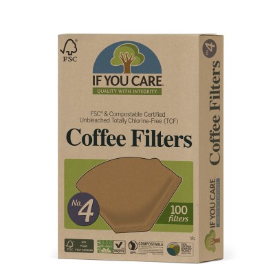 If You Care No. 4 Certified Compostable Coffee Filters 100 Pack