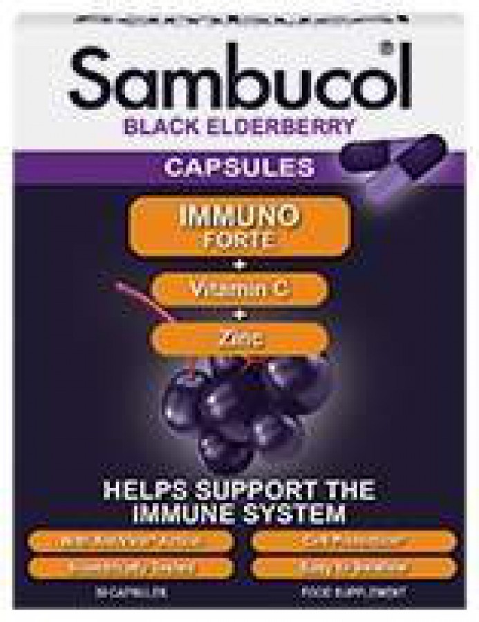 Sambucol Immuno Forte Black Elderberry 30 Capsules