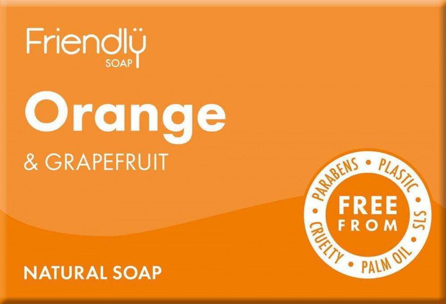 Friendly Soap Natural Orange & Grapefruit Bath Soap 95g