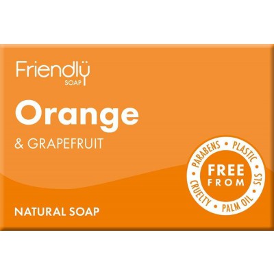 Friendly Soap Natural Orange & Grapefruit Bath Soap 95g