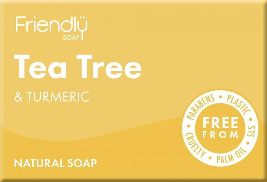 Friendly Soap Natural Tea Tree & Turmeric Bath Soap 95g