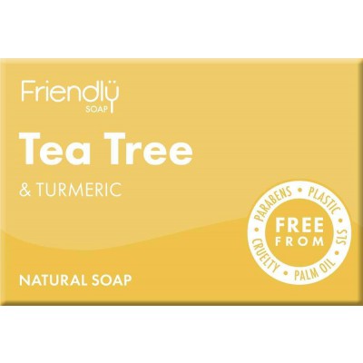 Friendly Soap Natural Tea Tree & Turmeric Bath Soap 95g