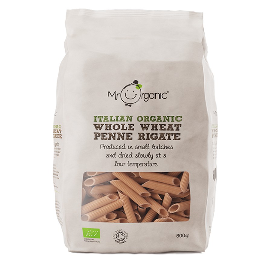 Mr Organic Wholewheat Penne Rigate Pasta 500g