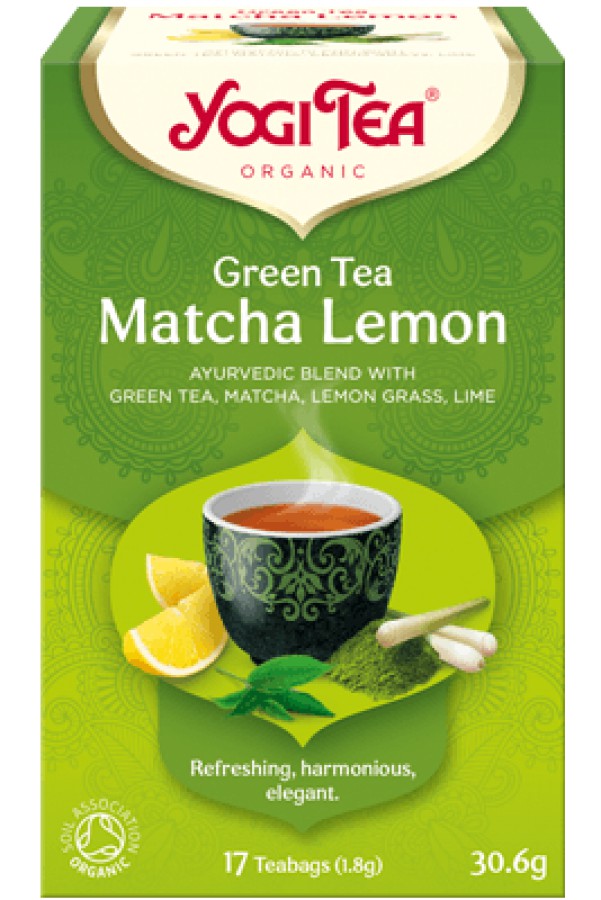 Yogi Tea Organic Green Tea Matcha Lemon 17 Bags