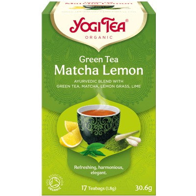 Yogi Tea Organic Green Tea Matcha Lemon 17 Bags