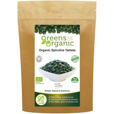 Greens Organic Spirulina 500mg 120 Tablets