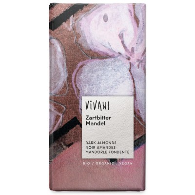 Vivani Organic Dark Almond Chocolate 100g - Pack of 5