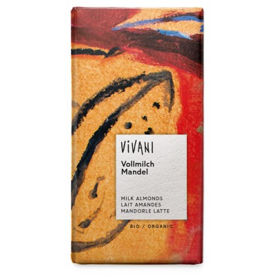 Vivani Organic Milk Almond Chocolate 100g - Pack of 5