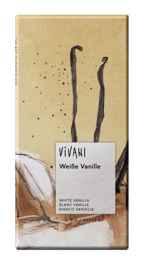 Vivani Organic White with Vanilla Chocolate 80g - Pack of 5