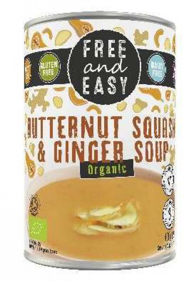 Free & Easy Organic Butternut Squash & Ginger Soup 400g