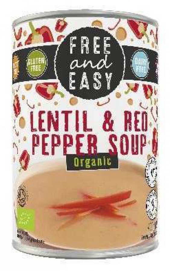 Free & Easy Organic Lentil & Red Pepper Soup 400g