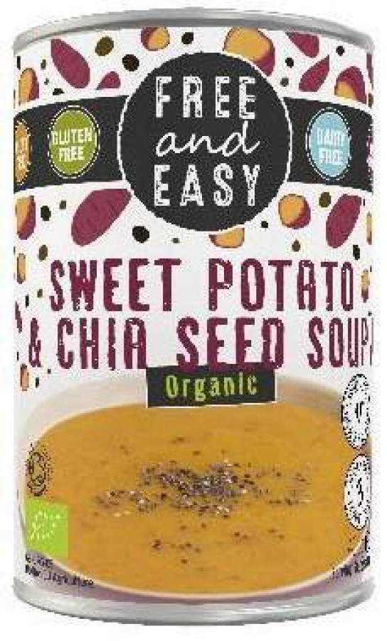 Free & Easy Organic Sweet Potato & Chia Seed Soup 400g