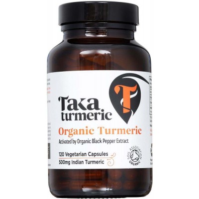 Taka Turmeric Organic Turmeric & Black Pepper Extract 120 Capsules