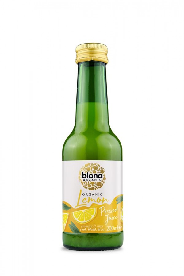 Biona Organic Pressed Lemon Juice 200ml