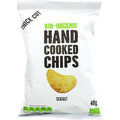 Trafo Organic Handcooked Sea Salt Crisps 40g - Pack of 5