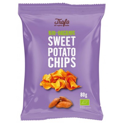 Trafo Organic Sweet Potato Crisps 80g - Pack of 6