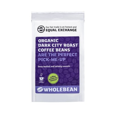 Equal Exchange Organic Dark City Roast Coffee Beans 227g