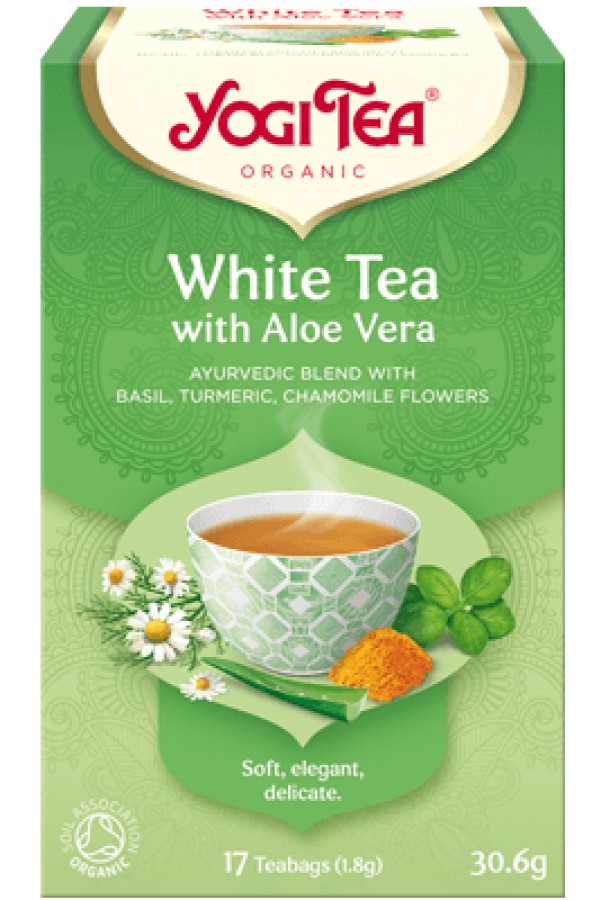 Yogi Tea Organic White Tea with Aloe Vera 17 Bags