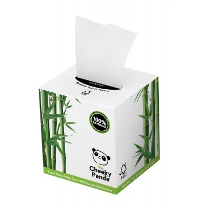 The Cheeky Panda 100% Bamboo 3ply Facial Tissues 56 Sheets