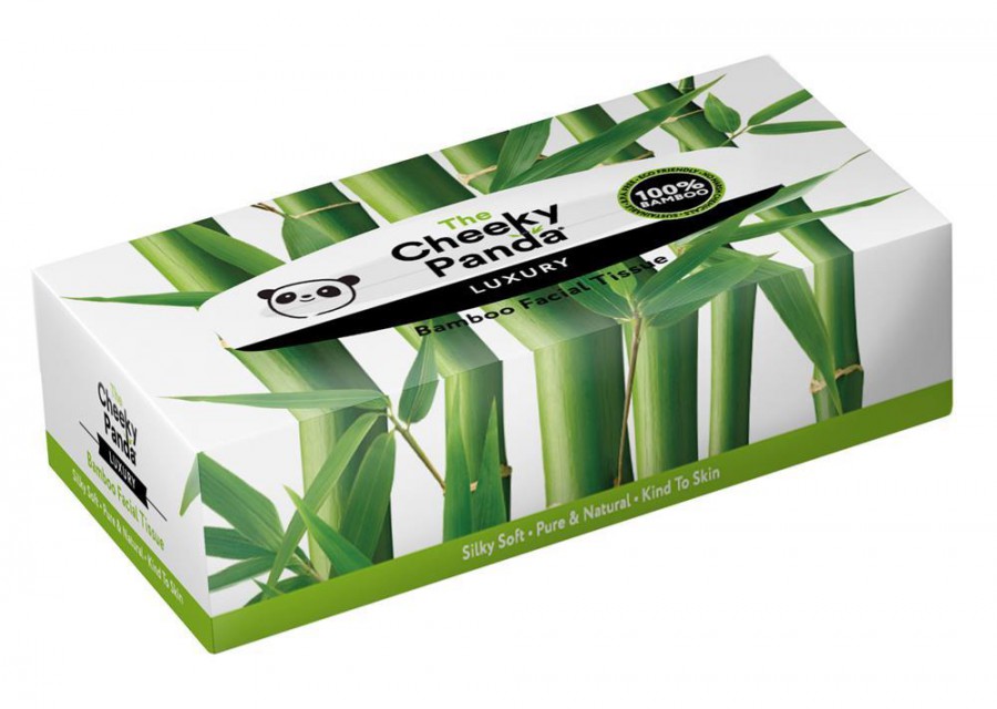 The Cheeky Panda 100% Bamboo 3ply Facial Tissues 80 Sheets