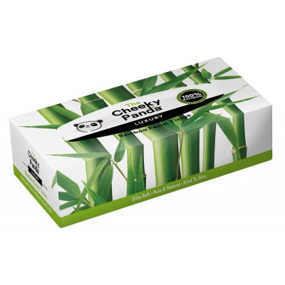 The Cheeky Panda 100% Bamboo 3ply Facial Tissues 80 Sheets