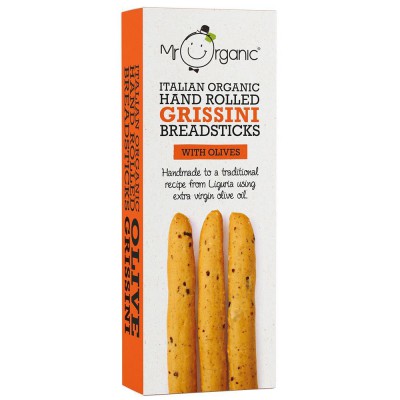 Mr Organic Olive Grissini Breadsticks 150g