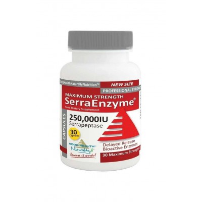 Good Health Naturally Maximum Strength Serra Enzyme 250,000iu 30 Capsules