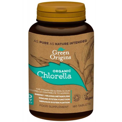 Green Origins Organic Chlorella 500mg 180 Tablets