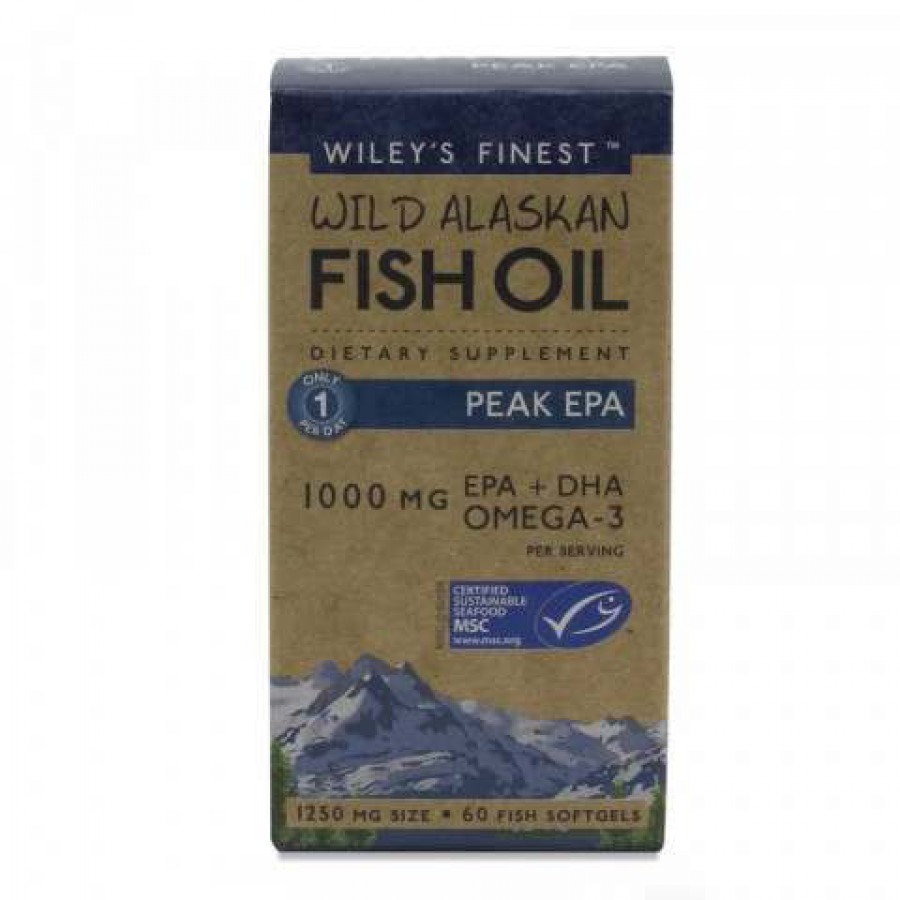 Wiley's Finest Peak EPA Fish Oil 60 Capsules