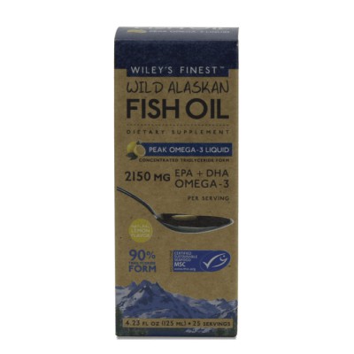 Wiley's Finest Peak Omega-3 Lemon Fish Oil 125ml