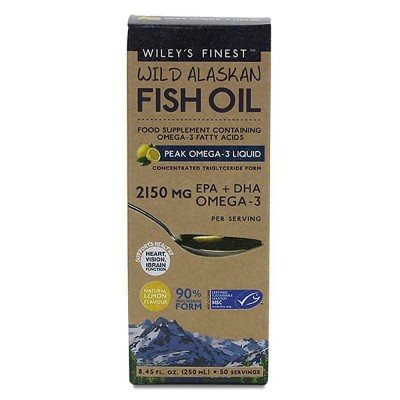 Wiley's Finest Peak Omega-3 Lemon Fish Oil 250ml