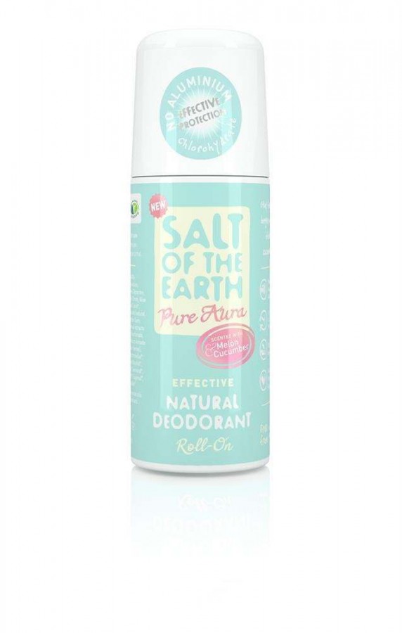 Salt of the Earth Pure Aura Melon & Cucumber Deodorant Roll On 100ml