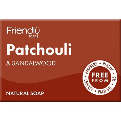 Friendly Soap Natural Patchouli & Sandalwood Soap 95g