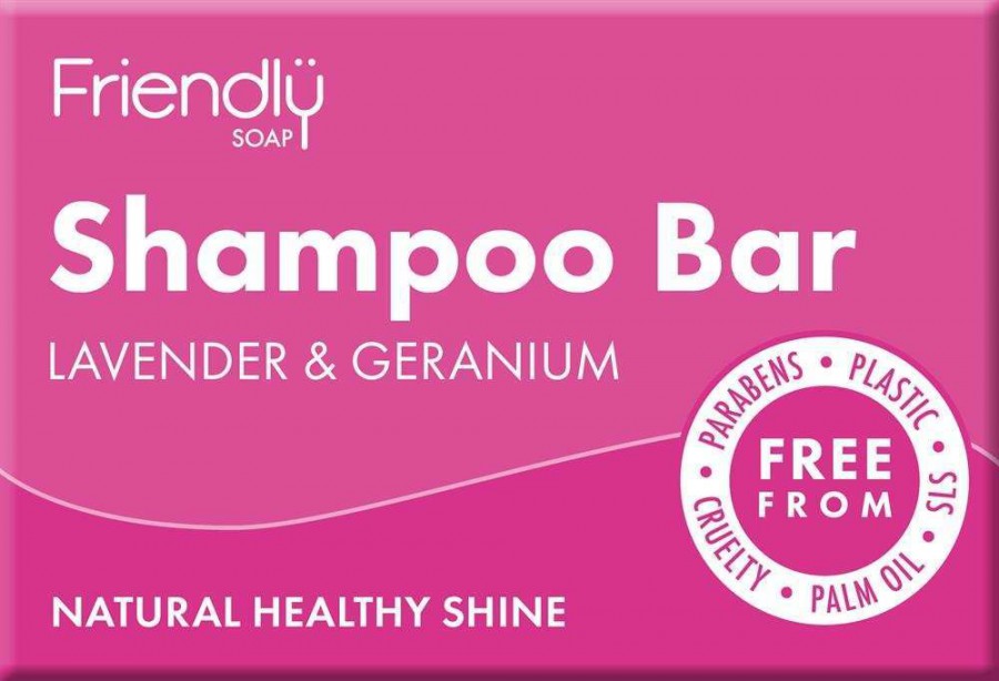 Friendly Soap Lavender & Geranium Natural Shampoo Bar 95g