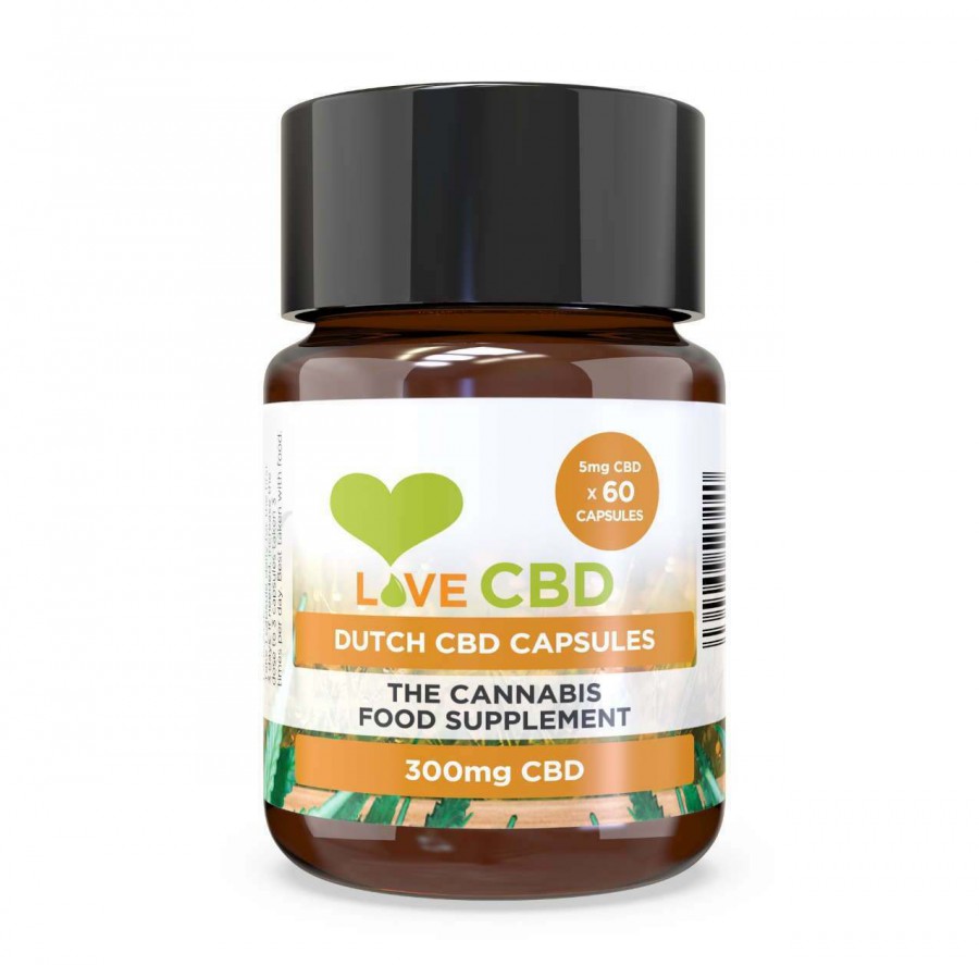 Love CBD 300mg Dutch CBD 60 Capsules