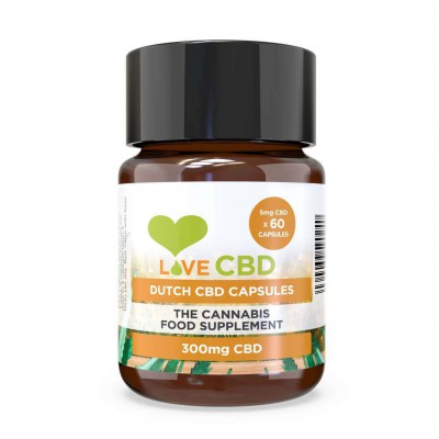 Love CBD 300mg Dutch CBD 60 Capsules