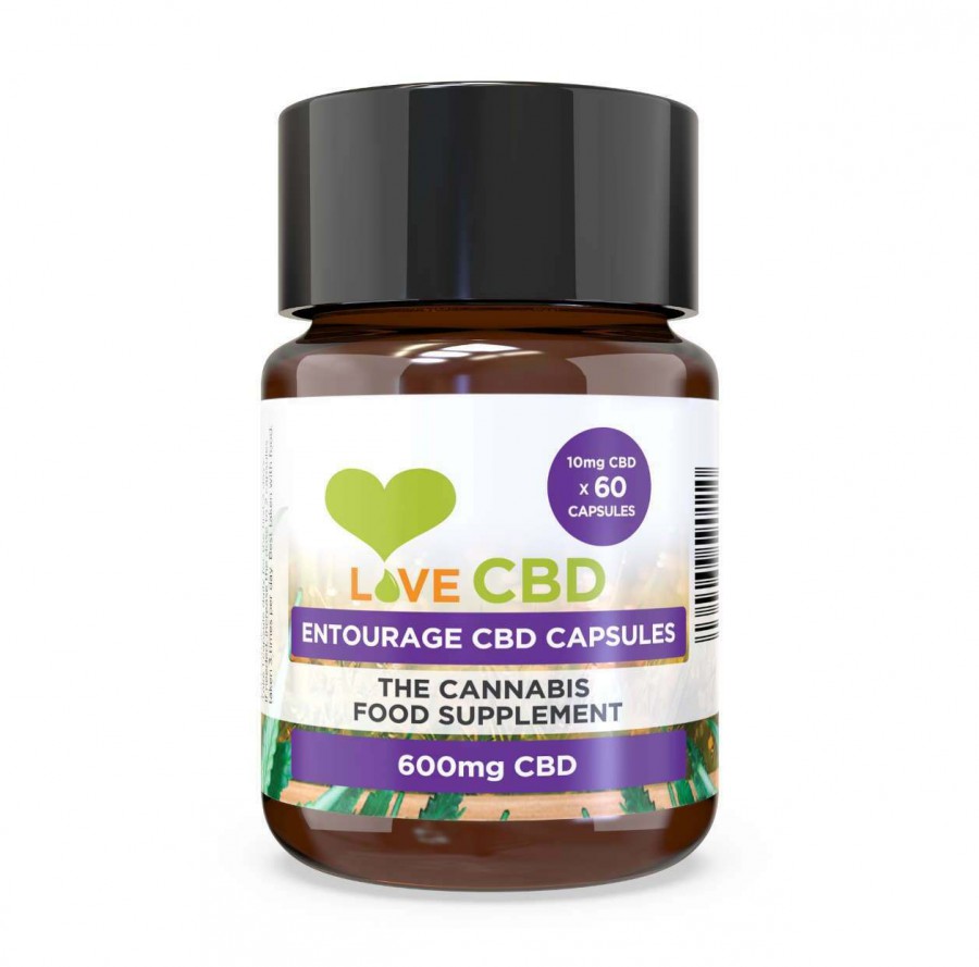 Love CBD Entourage 600mg CBD 60 Capsules