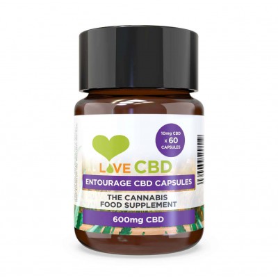 Love CBD Entourage 600mg CBD 60 Capsules