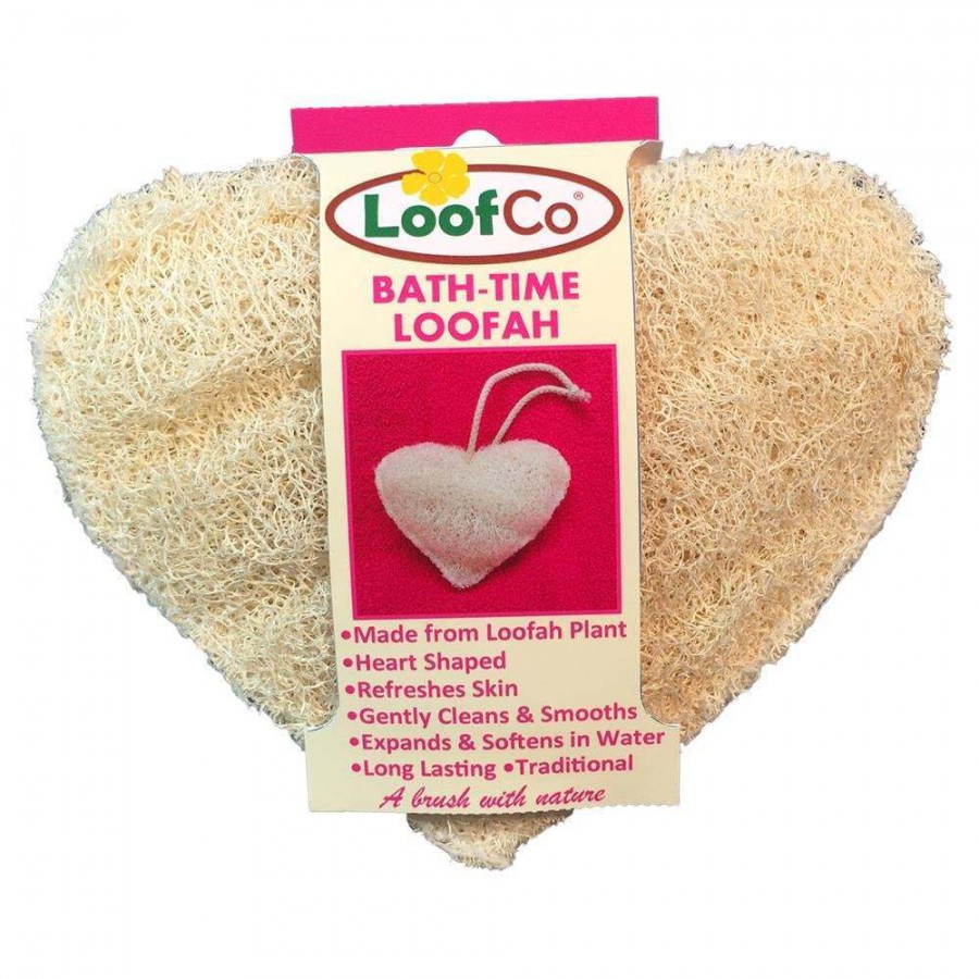 LoofCo Heart Shape Bath-Time Loofah