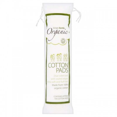 Simply Gentle Organic Cotton Pads - 100 Pieces