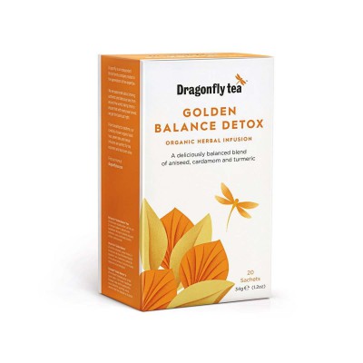 Dragonfly Tea Organic Golden Balance Detox Tea 20 Sachets