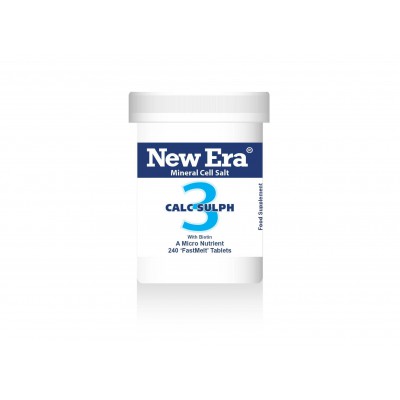 New Era No.3 Calc Sulph 240 Tablets