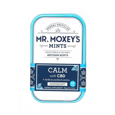 Mr Moxey's Calm CBD 300mg Artisan Mints - 60 Mints