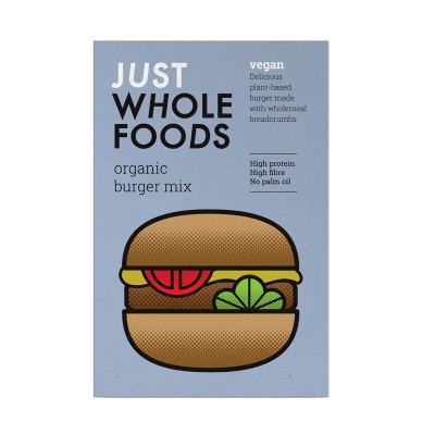 Just Wholefoods Organic Vegan Burger Mix 125g