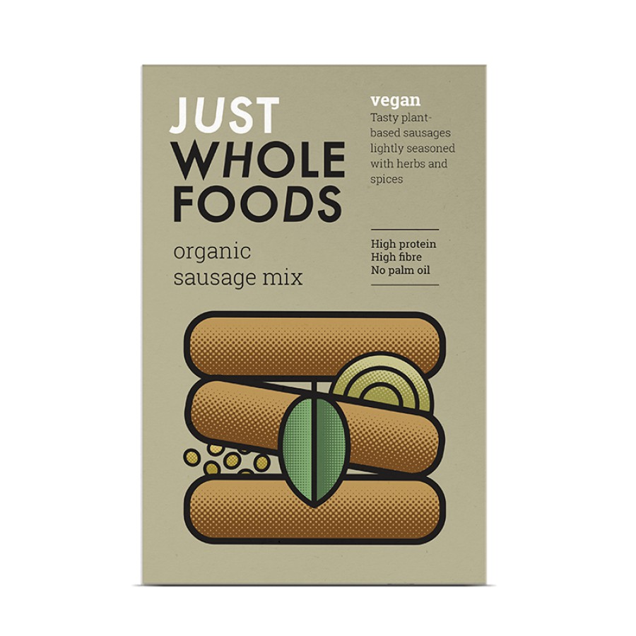 Just Wholefoods Organic Vegan Sausage Mix 125g