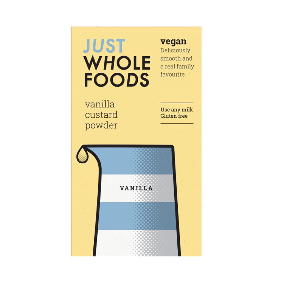 Just Wholefoods Gluten Free Vanilla Custard Powder 100g